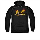 Dexter's Laboratory Hoodie Sweatshirt Monkey Black Adult Hoody Sweat Shirt