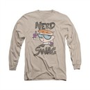 Dexter's Laboratory Nerd Swag Long Sleeve Sand Tee T-Shirt