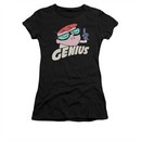 Dexter's Laboratory Shirt Juniors Genius Black Tee T-Shirt