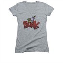 Dexter's Laboratory Shirt Juniors V Neck Bonk Athletic Heather Tee T-Shirt