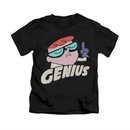 Dexter's Laboratory Shirt Kids Genius Black Youth Tee T-Shirt