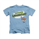 Dexter's Laboratory Shirt Kids Logo Carolina Blue Youth Tee T-Shirt