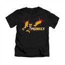 Dexter's Laboratory Shirt Kids Monkey Black Youth Tee T-Shirt