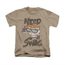 Dexter's Laboratory Shirt Kids Nerd Swag Sand Youth Tee T-Shirt