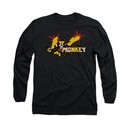 Dexter's Laboratory Shirt Monkey Long Sleeve Black Tee T-Shirt
