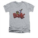 Dexter's Laboratory Shirt Slim Fit V Neck Bonk Athletic Heather Tee T-Shirt