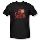 Dexter Shirt Drawing Adult Black T-Shirt Tee