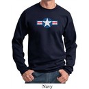 Distressed Air Force Star Sweatshirt