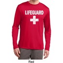 Distressed Lifeguard Mens Dry Wicking Long Sleeve Shirt