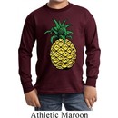 Distressed Pineapple Kids Long Sleeve Shirt