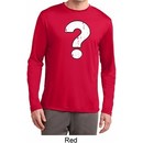 Distressed Question Mens Dry Wicking Long Sleeve Shirt