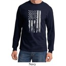 Distressed Stars and Stripes Flag Long Sleeve Shirt