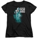 Doctor Mirage Womens Shirt Crossing Over Black T-Shirt