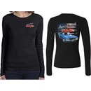 Dodge American Muscle Blue and Red (Front & Back) Ladies Long Sleeve
