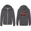 Dodge Charger RT Logo (Front & Back) Ladies Full Zip Hoodie