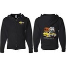 Dodge Route 66 Charger RT (Front & Back) Full Zip Hoodie