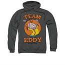 Ed, Edd N Eddy Hoodie Sweatshirt Team Eddy Charcoal Adult Hoody Sweat Shirt