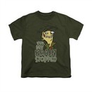 Ed, Edd N Eddy Shirt Kids Brain Dead Ed Military Green Youth Tee T-Shirt