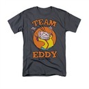 Ed, Edd N Eddy Shirt Team Eddy Adult Charcoal Tee T-Shirt