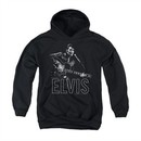 Elvis Presley Hoodie Guitar In Hand Black Sweatshirt Hoody