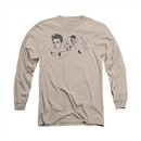 Elvis Presley Shirt American Trilogy Long Sleeve Sand Tee T-Shirt