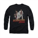 Elvis Presley Shirt Burning Love Long Sleeve Black Tee T-Shirt