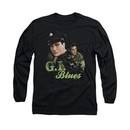 Elvis Presley Shirt G.I. Uniform Long Sleeve Black Tee T-Shirt