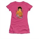Elvis Presley Shirt Juniors Burning Love Hot Pink T-Shirt