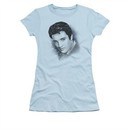 Elvis Presley Shirt Juniors Dreamy Light Blue T-Shirt