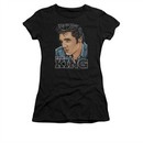 Elvis Presley Shirt Juniors Graphic Black T-Shirt