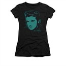 Elvis Presley Shirt Juniors Young Dots Black T-Shirt