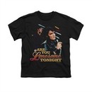 Elvis Presley Shirt Kids Are You Lonesome Black T-Shirt