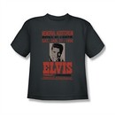 Elvis Presley Shirt Kids Buffalo 1956 Charcoal T-Shirt