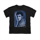 Elvis Presley Shirt Kids Overlay Black T-Shirt