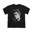 Elvis Presley Shirt Kids Simple Face Black T-Shirt