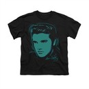 Elvis Presley Shirt Kids Young Dots Black T-Shirt