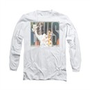 Elvis Presley Shirt Knockout Long Sleeve White Tee T-Shirt