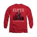 Elvis Presley Shirt Return Of The King Long Sleeve Red Tee T-Shirt