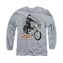 Elvis Presley Shirt Roustabout Long Sleeve Athletic Heather Tee T-Shirt