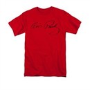 Elvis Presley Shirt Signature Sketch Red T-Shirt