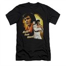 Elvis Presley Shirt Slim Fit Aloha Sing It Black T-Shirt