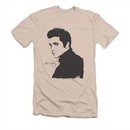 Elvis Presley Shirt Slim Fit Black Paint Cream T-Shirt