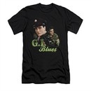 Elvis Presley Shirt Slim Fit G.I. Uniform Black T-Shirt