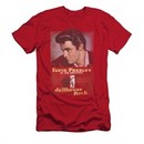 Elvis Presley Shirt Slim Fit Jailhouse Rocker Poster Red T-Shirt