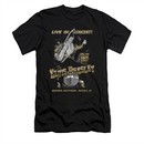 Elvis Presley Shirt Slim Fit Live In Buffalo Black T-Shirt