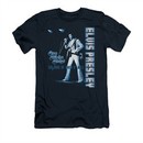 Elvis Presley Shirt Slim Fit One Night Only Navy T-Shirt