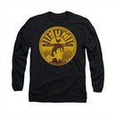 Elvis Presley Shirt Sun Records Full Logo Long Sleeve Black Tee T-Shirt