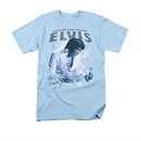 Elvis Presley Shirt Vegas Sparkles Light Blue T-Shirt