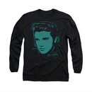 Elvis Presley Shirt Young Dots Long Sleeve Black Tee T-Shirt