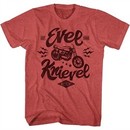 Evel Knievel Shirt Butte Montana Est. 1966 Motorcycle Red Heather T-Shirt
